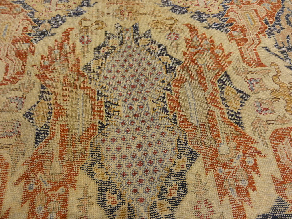 Classical Silk Collectible Caucasian Kayran in Great Condition. A piece of genuine, woven carpet art sold by Santa Barbara Design Center.