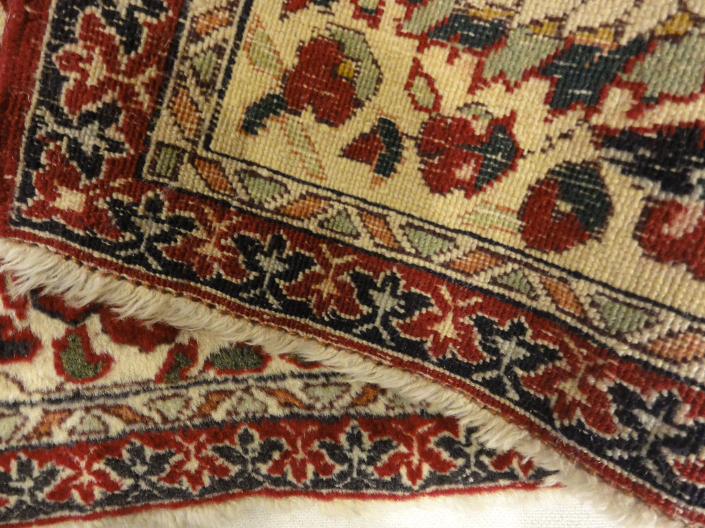 Antique Mughal Indian Emperial Rug. A piece of genuine authentic antique woven carpet art sold by Santa Barbara Design Center, Rugs and More.