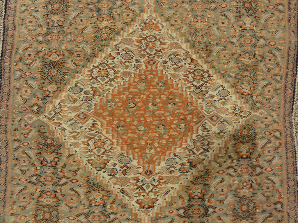 Antique early 19th Century Persian Senneh Kilim , the oldest senneh kelim we encountered 30121