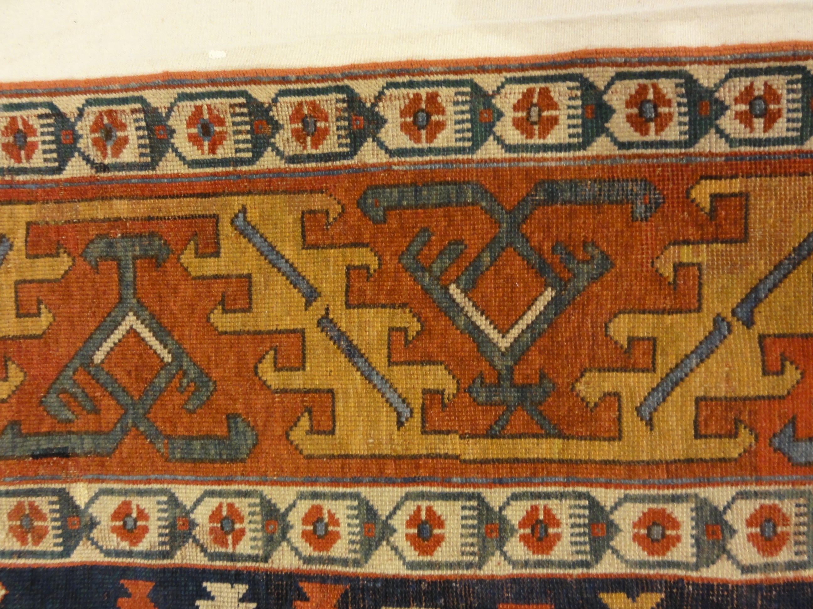 unique 17th Century Proto Kurdish Shrub Rug with Seljuk motives 30698