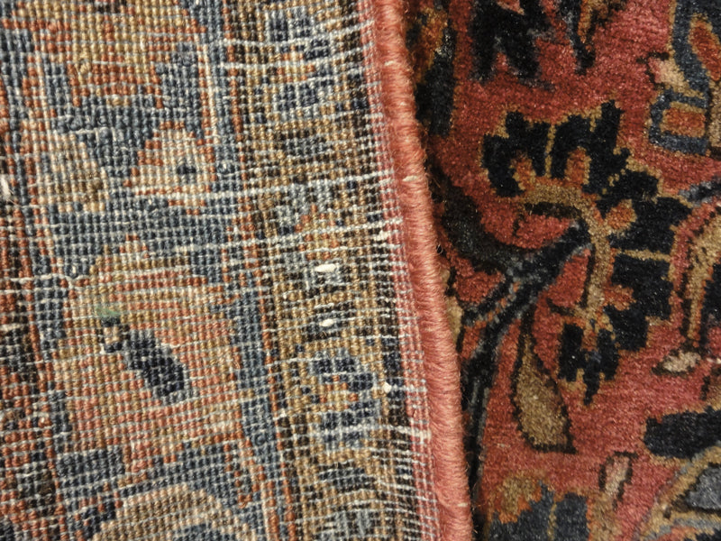 Antique Manchester Kashan Rug 35378