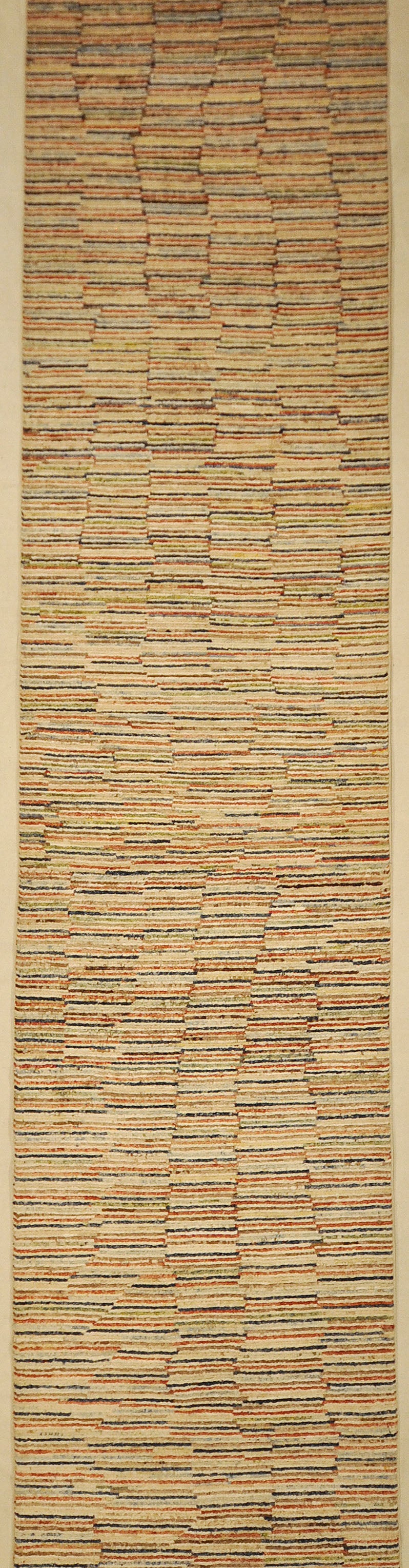 Leesa Modern Organic Stripes Runner Rug. Ziegler and Company in collaboration with designer Leesa Wilson Goldmuntz in Santa Barbara, California.
