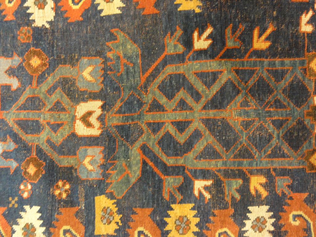 unique 17th Century Proto Kurdish Shrub Rug with Seljuk motives 30698