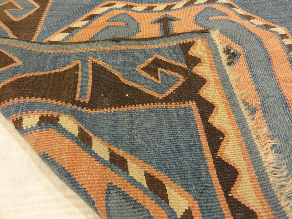 Antique Caucasian Avar Kelim Rug with Dragon and Phoenix