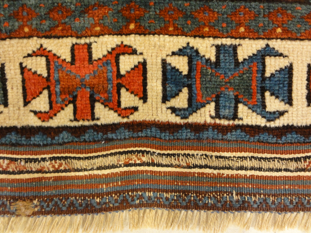 Unique Rare Jaf Kurd Rug Circa 1860s rainbow 30656