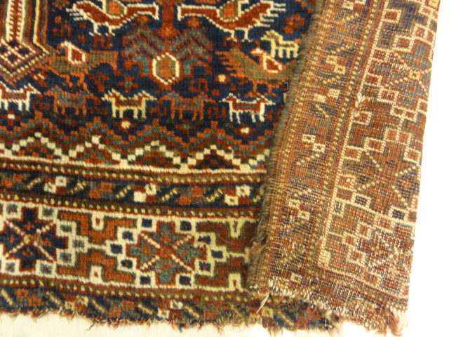 Antique Kahmseh Chicken Rug 30072