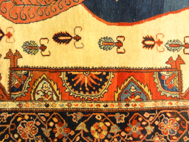 Antique Sarouk Farahan Very Rare Shahpour Figure 30105