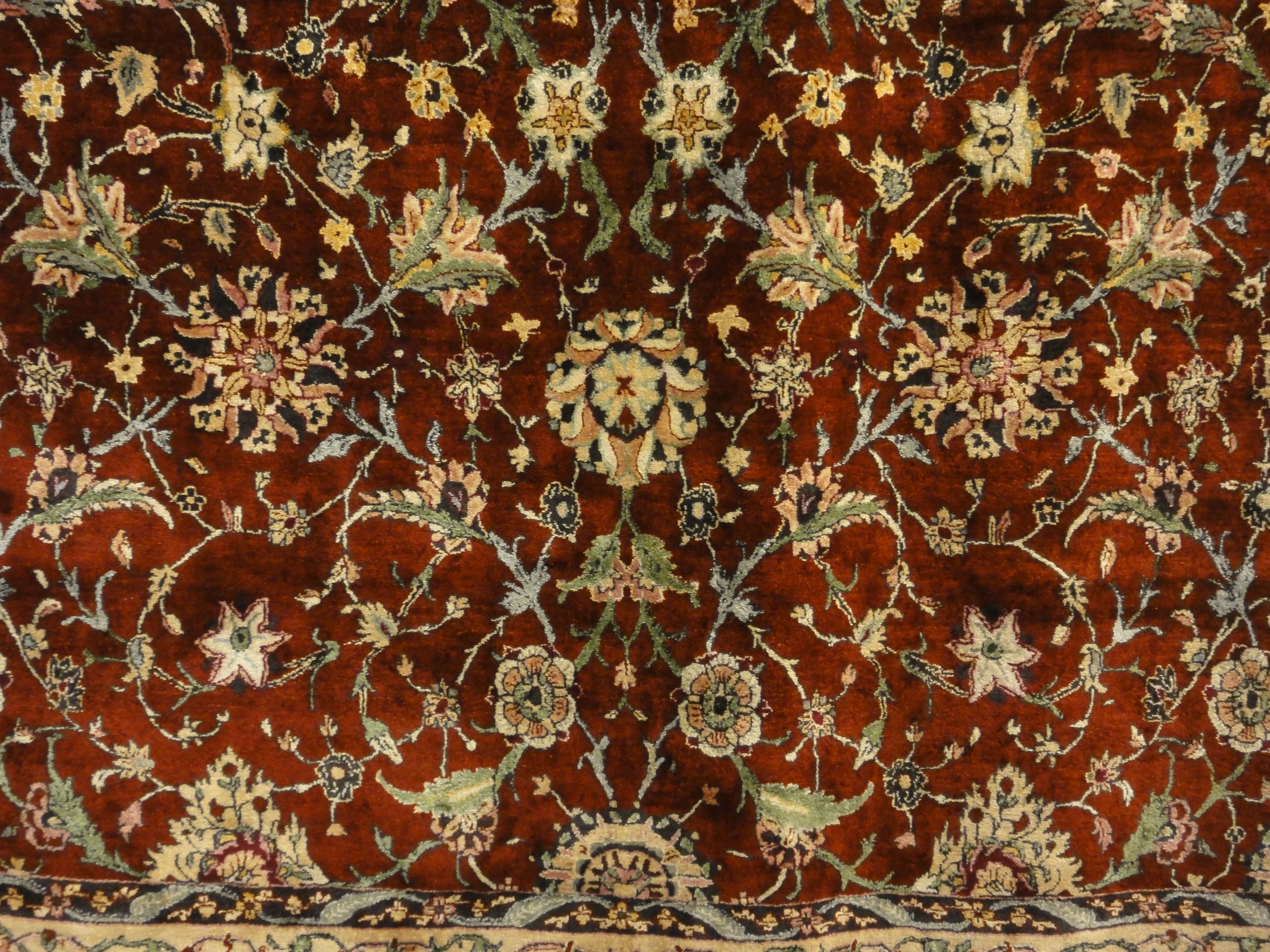 Finest Silk Mughal Rug 43763