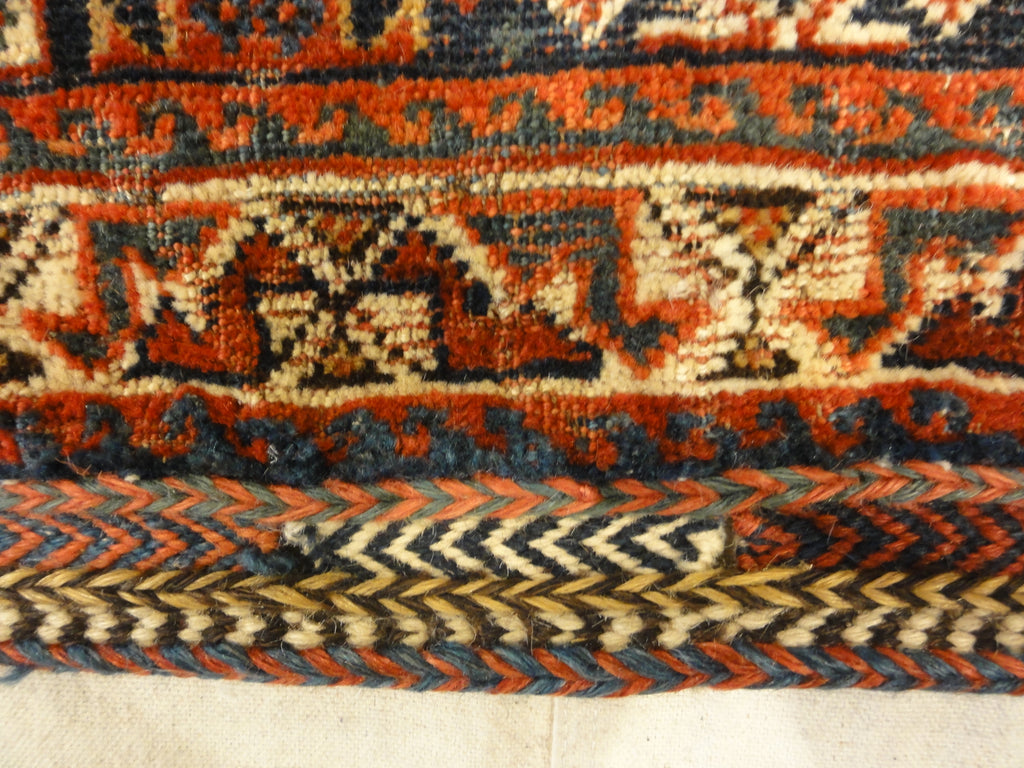 Antique Khamseh Bag Face. Rugs & More in the Santa Barbara Design Center. This is a made from fine craftsmanship and lustrous wool.