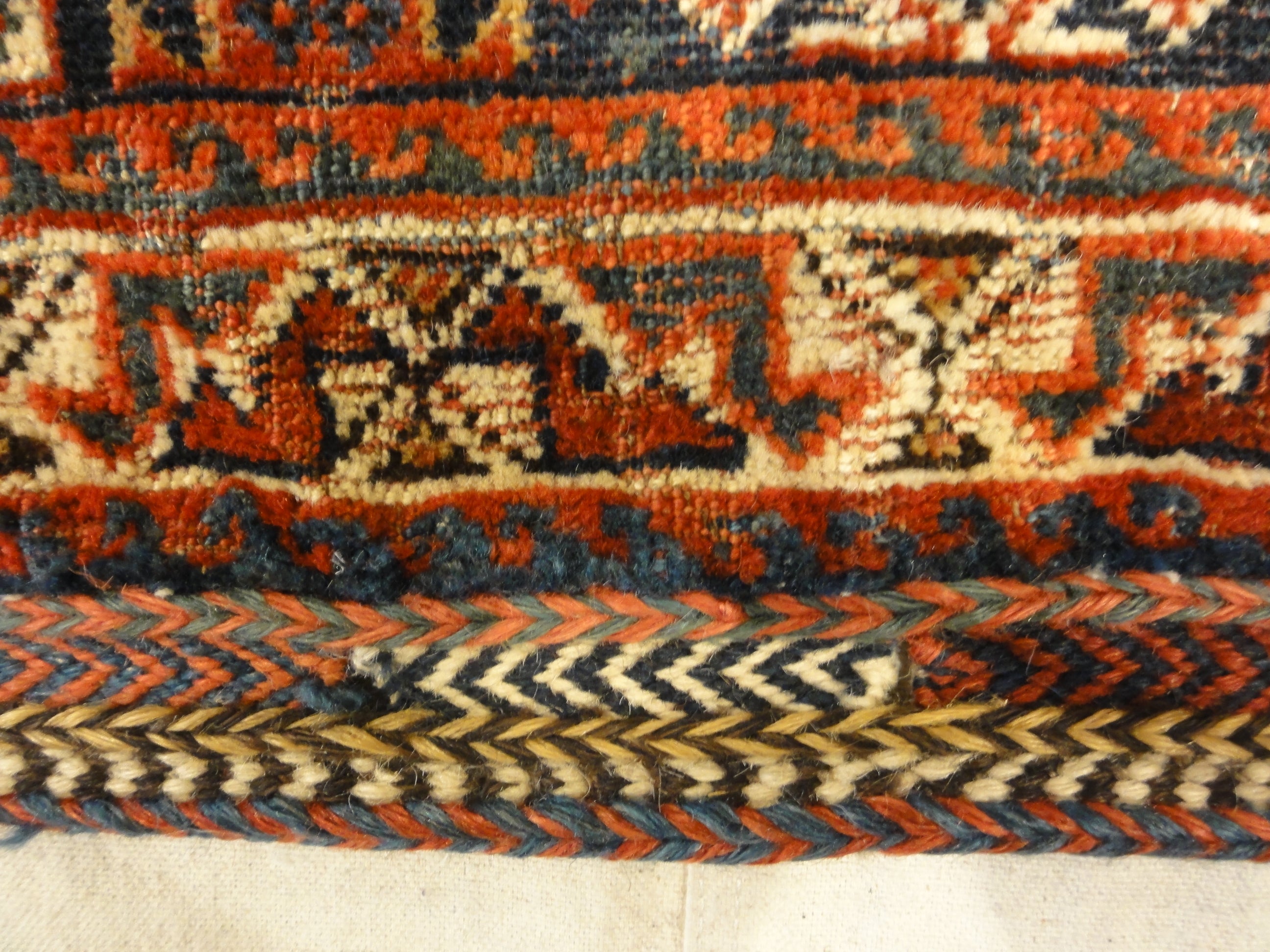 Antique Khamseh Bag Face. Rugs & More in the Santa Barbara Design Center. This is a made from fine craftsmanship and lustrous wool.