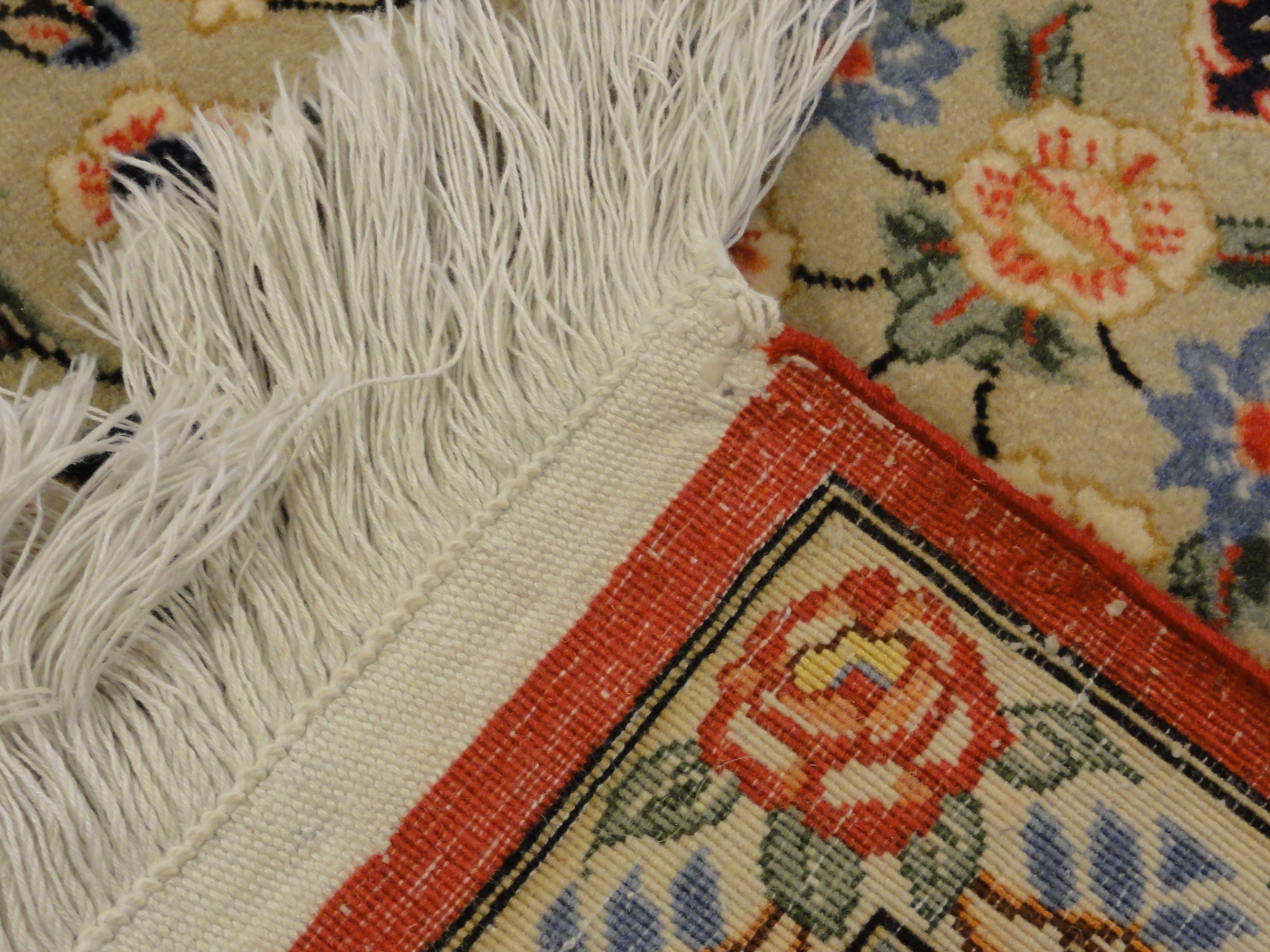 Vintage Persian Qum 33271