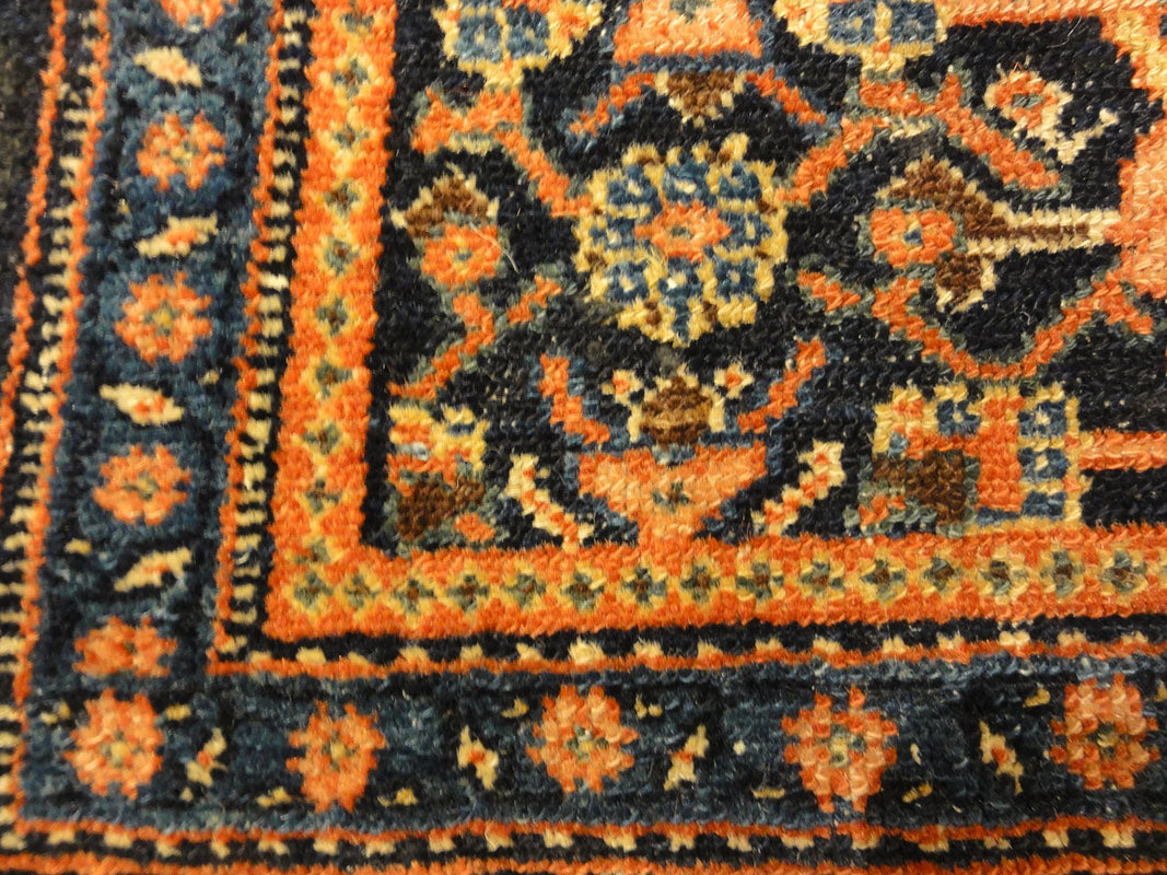 Antique Persian Senneh Juval circa 1880. Sold at the Santa Barbara Design Center Rugs and More in Santa Barbara, California.