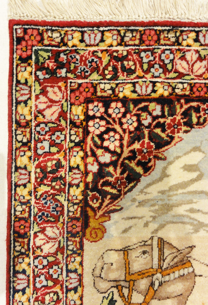 antique Kerman Ravar Rugs & More