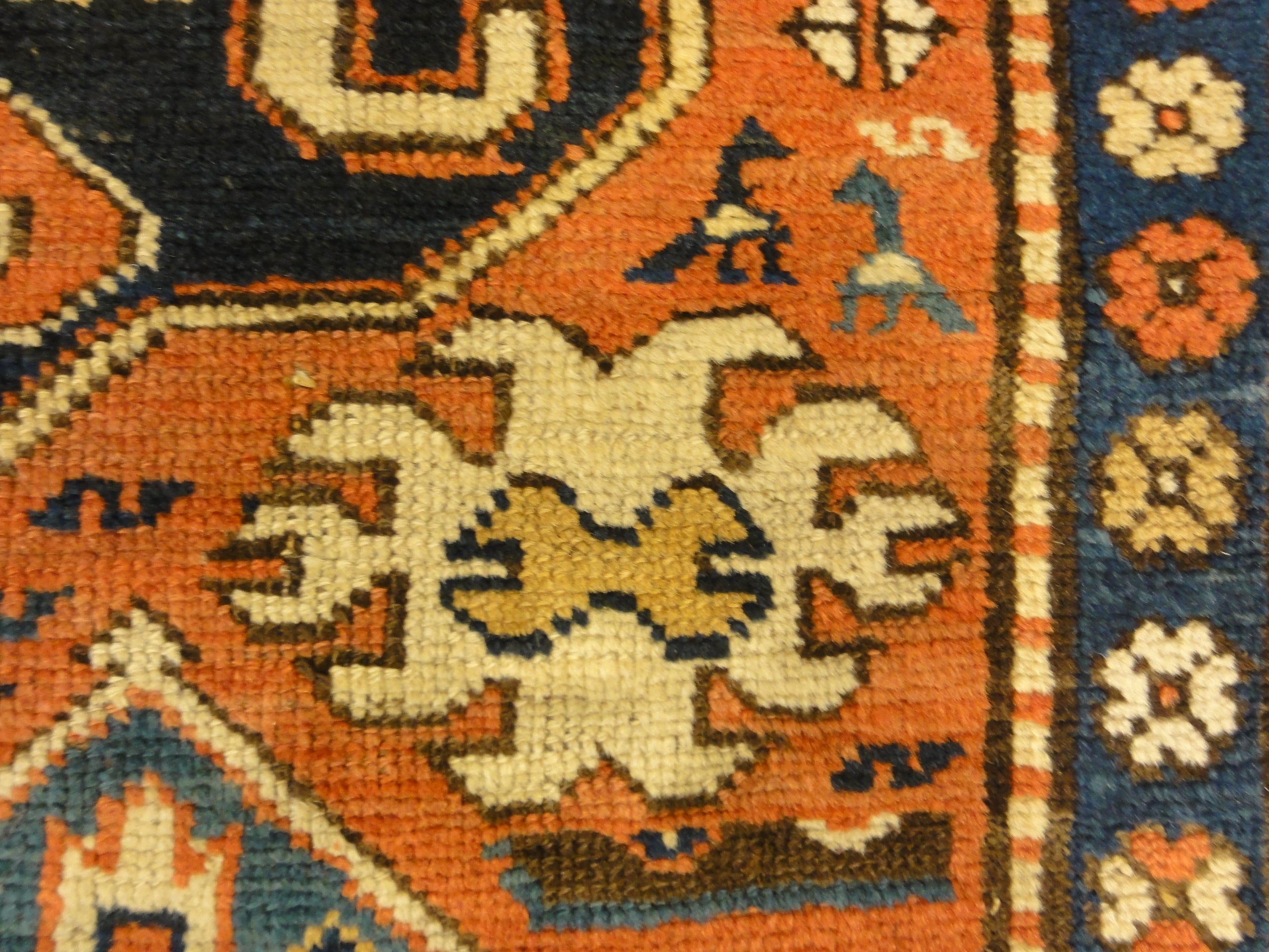 30538 Antique Rare Cloudband Caucasian Chondzoresk Rug