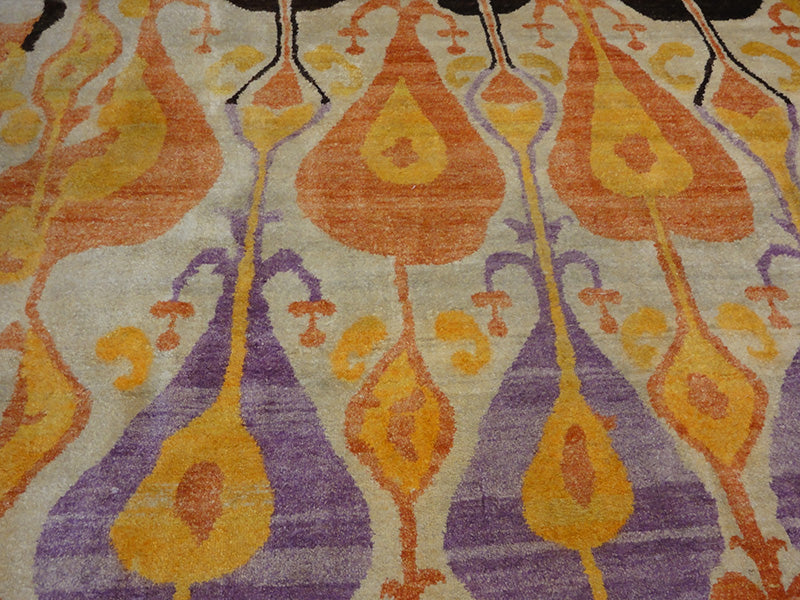 43786 Finest Silk Ikat Rug