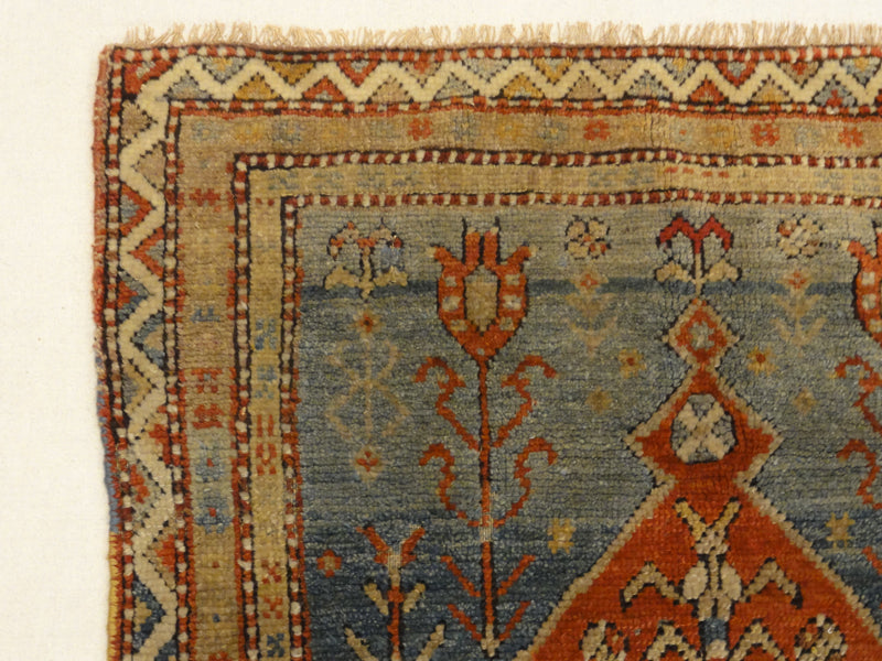 Antique Milas Prayer Rug is a prayer rug of Turkish origin. A piece of genuine woven carpet art sold by Santa Barbara Design Center Rugs and More.