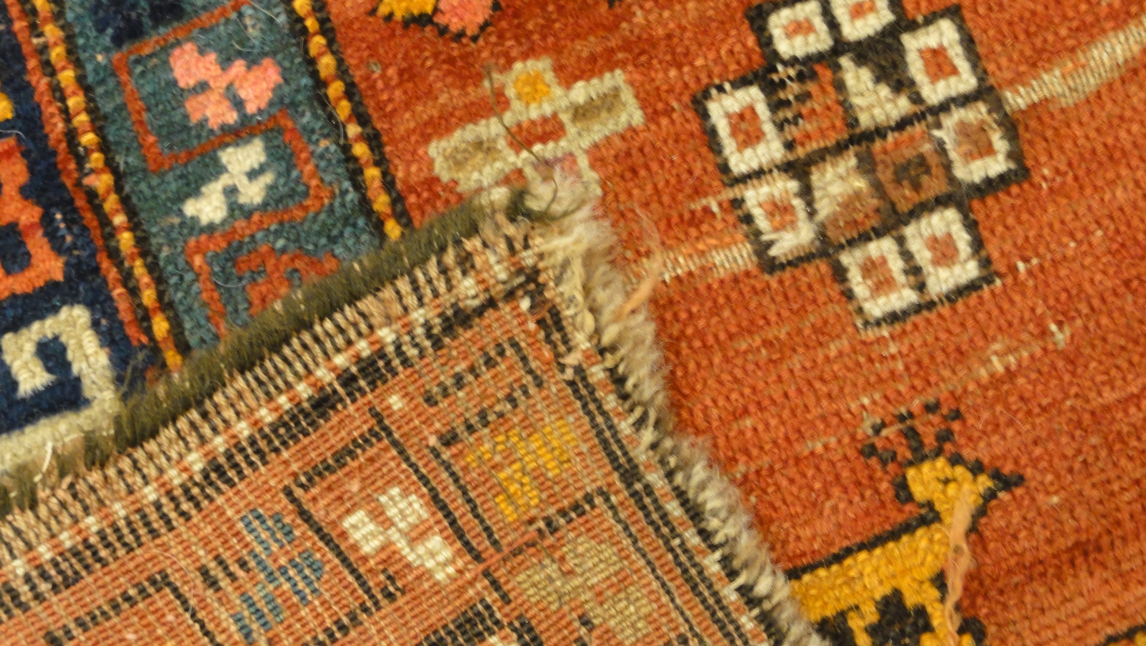 34560 Antique Kazak Rug