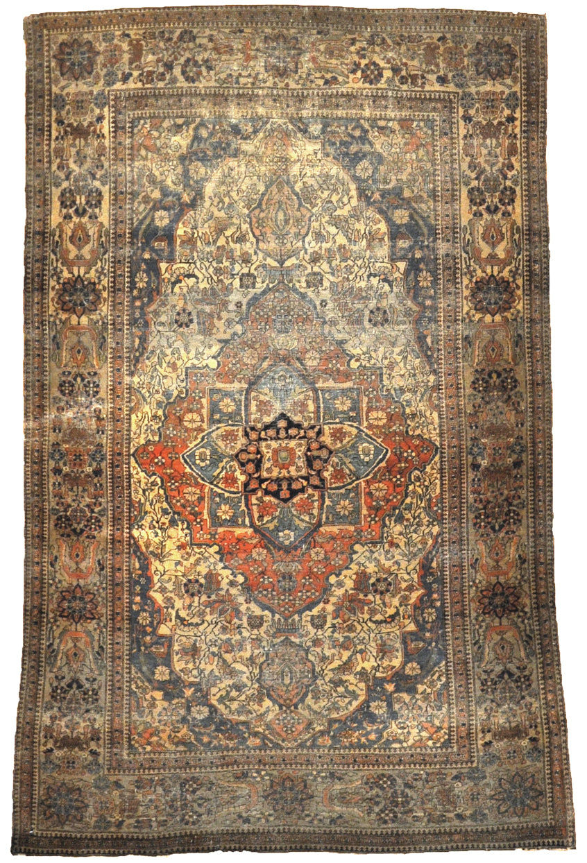 Finest-Rare-Antique-Mohtasham-Rug-29236