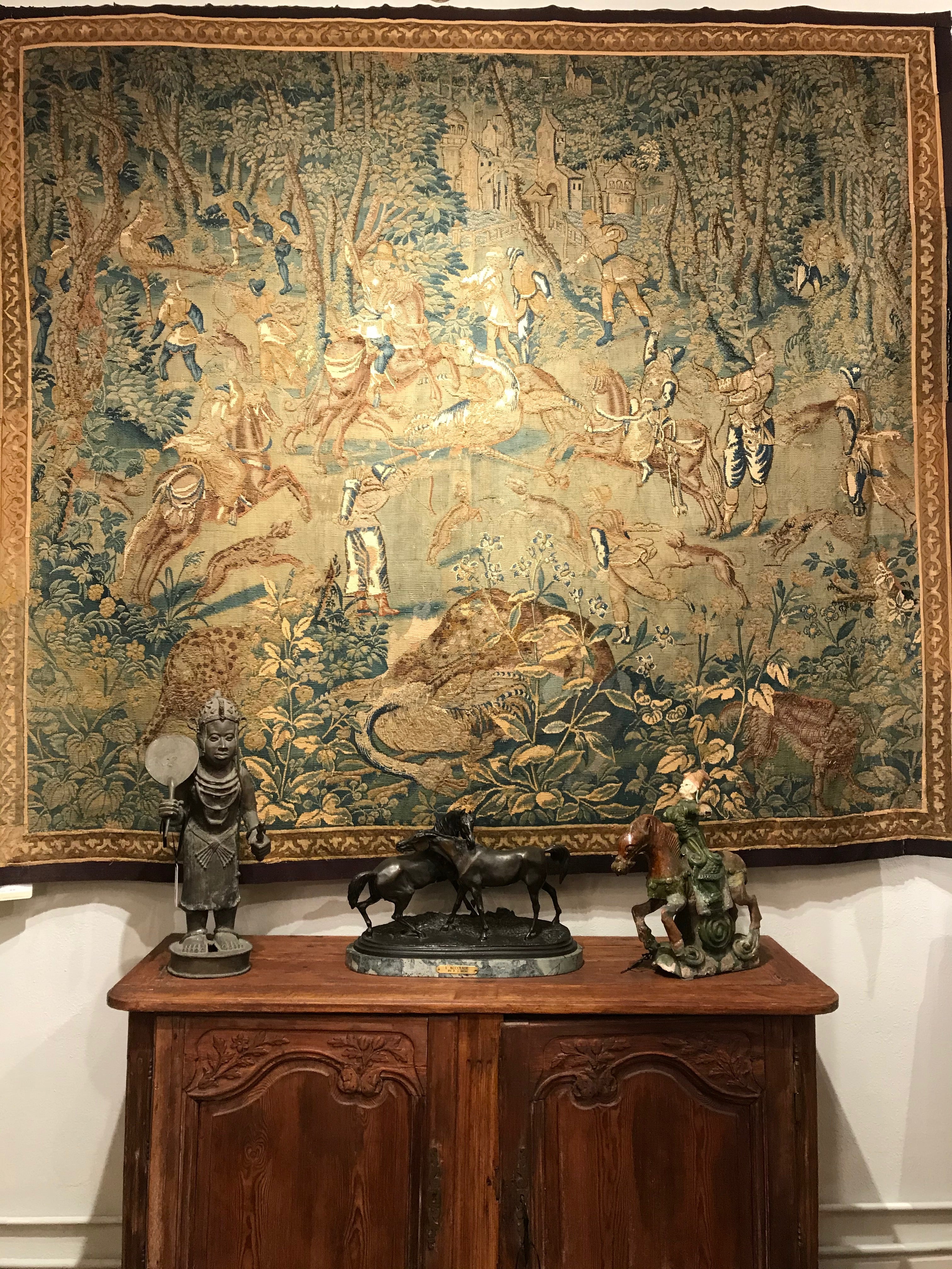 Game Park Tapestry Flemish 16th. Century