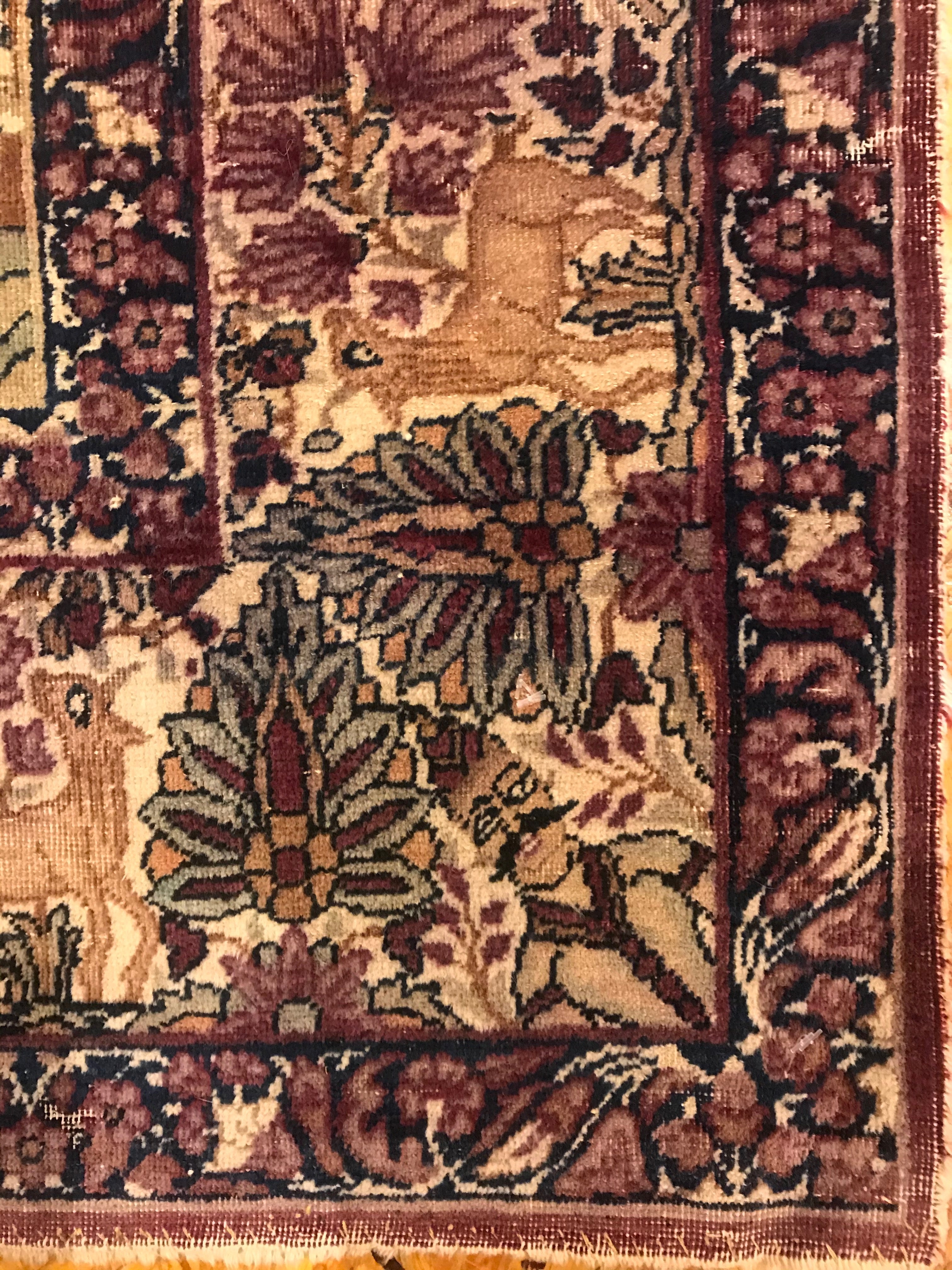 Antique Tree of Life Kerman Rug 34559