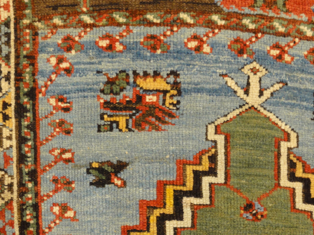 antique Mudjur Meditation Prayer Rug 1700's or earlier 30640