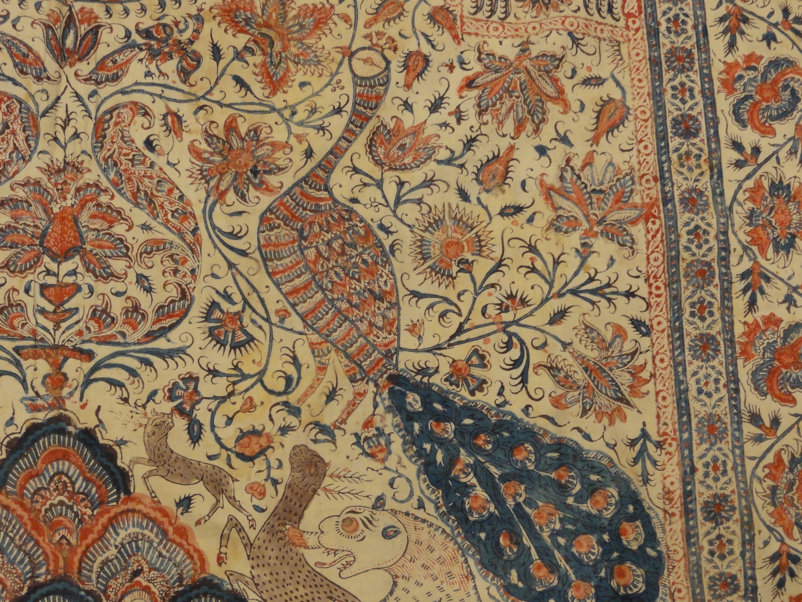 30638 Important Antique Persian Qhalamkari Textile