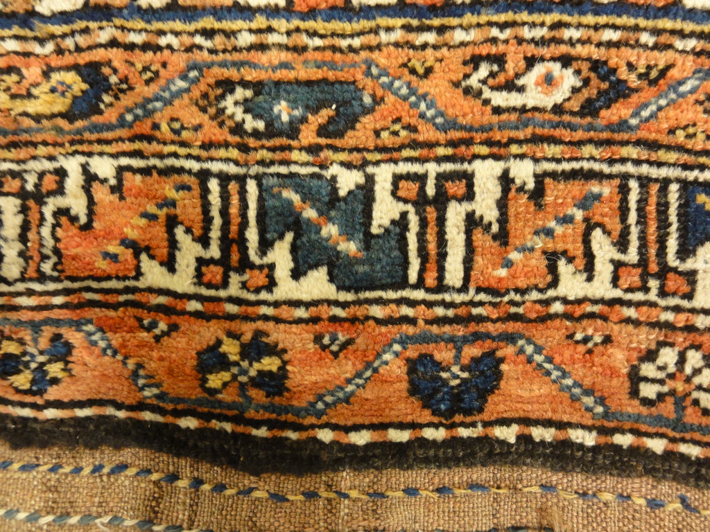 Antique Persian Kurdish Rug Wool Foundation Circa 1880 - Rugs & More Oriental Carpet