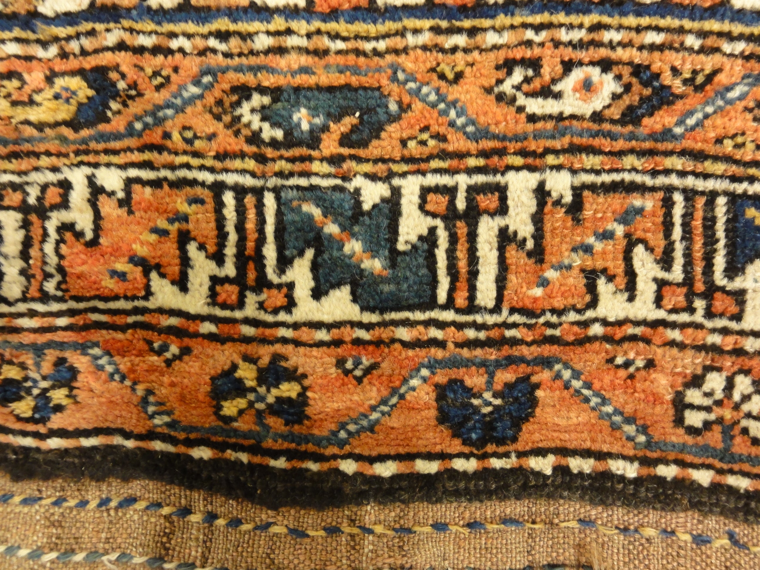 Antique Persian Kurdish Rug Wool Foundation Circa 1880 - Rugs & More Oriental Carpet