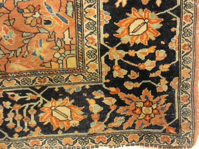Small Antique Persian Sarouk Farahan 30108