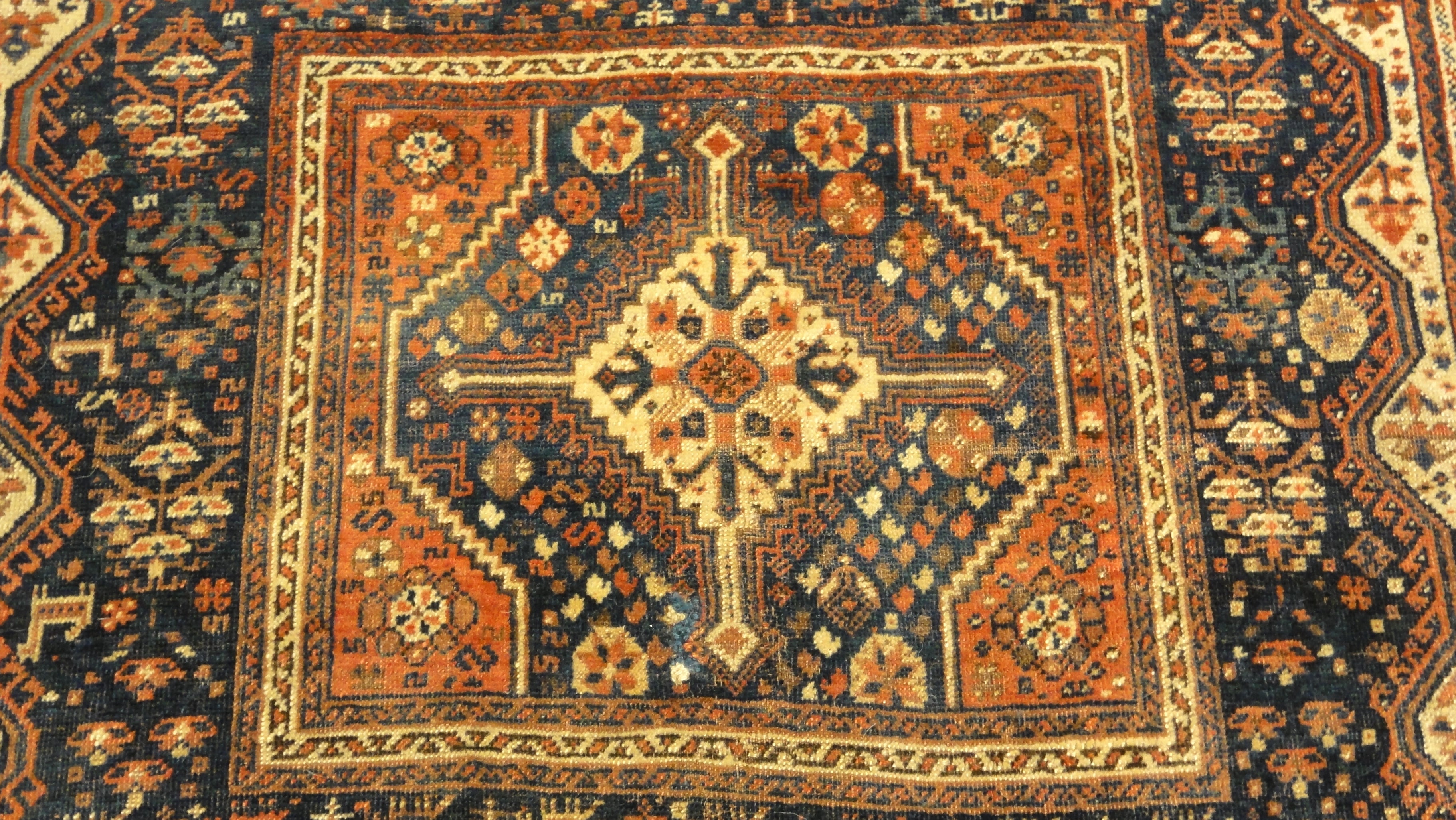 Antique Khamseh Rug 34552