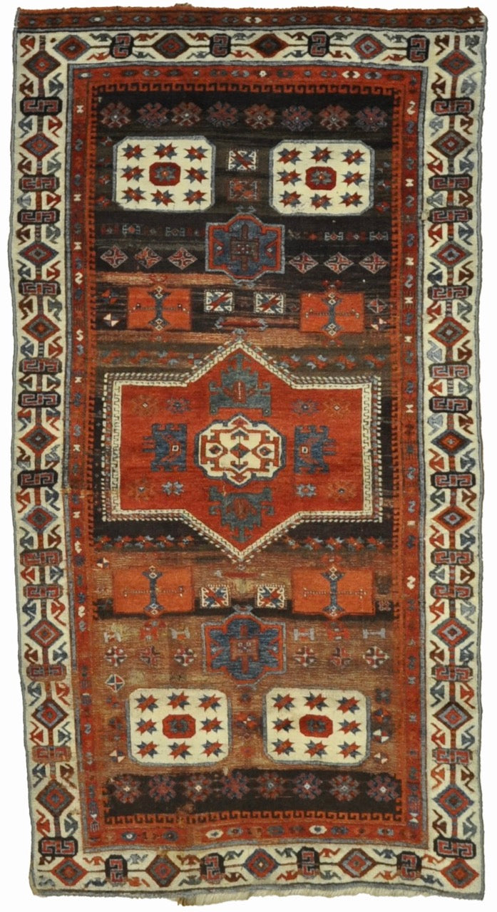 Antique Turkish Antep Rug of Scarce Design 25285