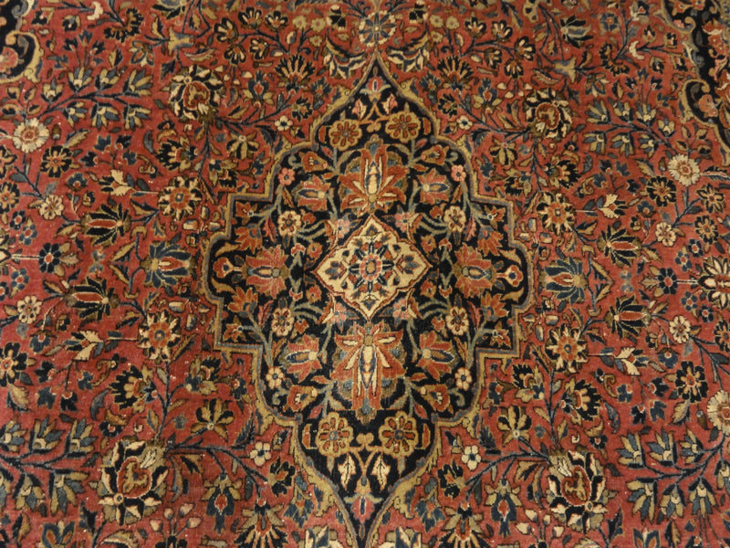 Antique Manchester Kashan Rug 35378