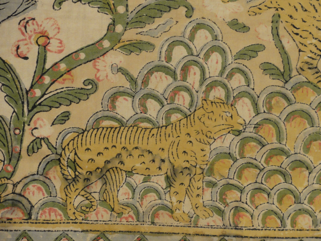 Rare Antique Mughal Palampore Textile with written cartouches 30637