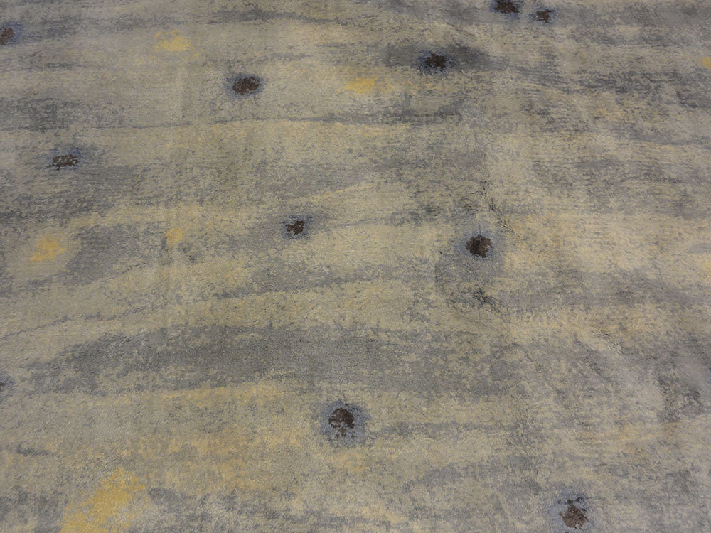 30822 Blue Modern Silk Rug