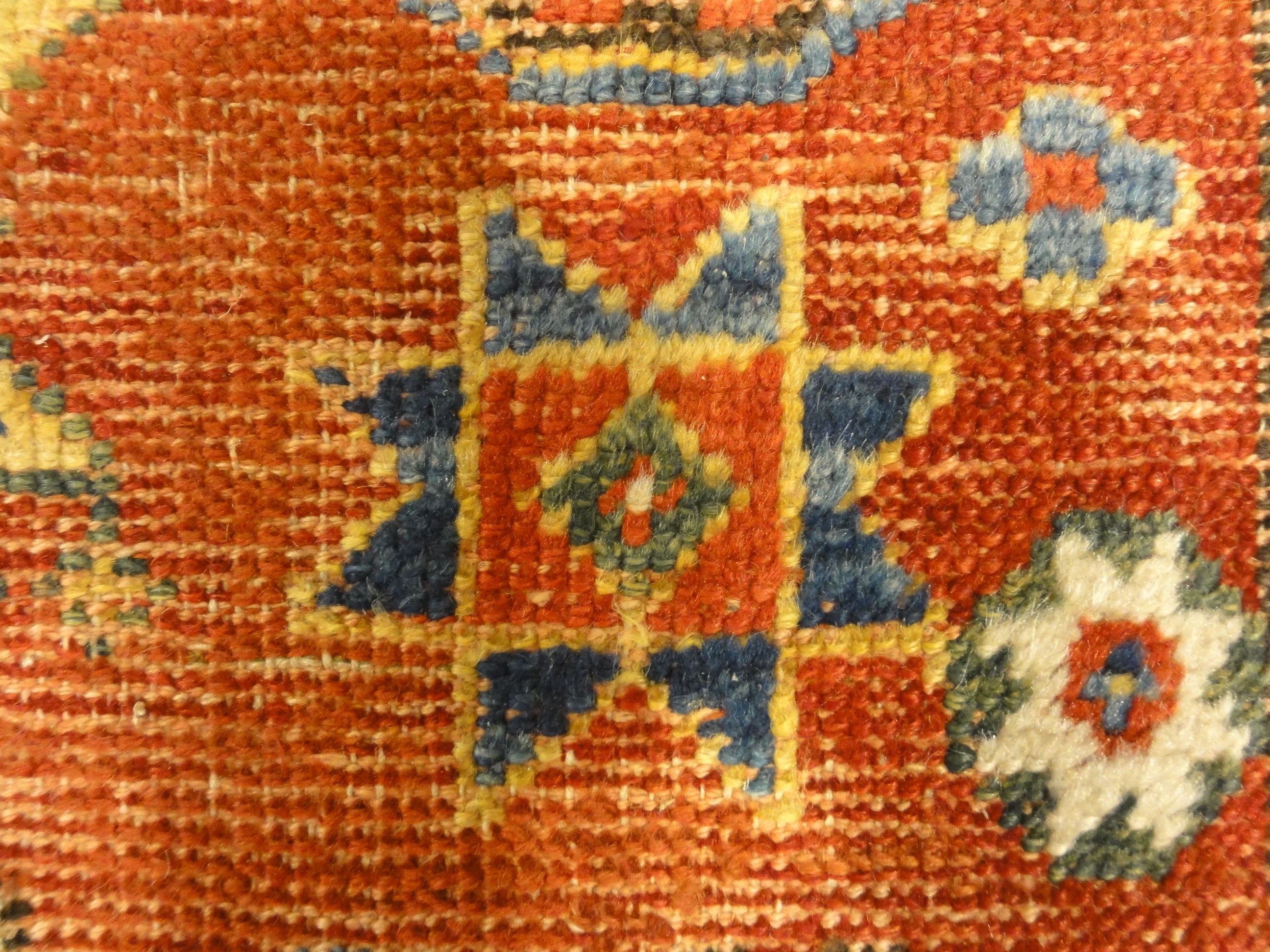 Antique Turkish Bergama Rug. A piece of genuine woven carpet art sold by the Santa Barbara Design Center and Rugs and More.