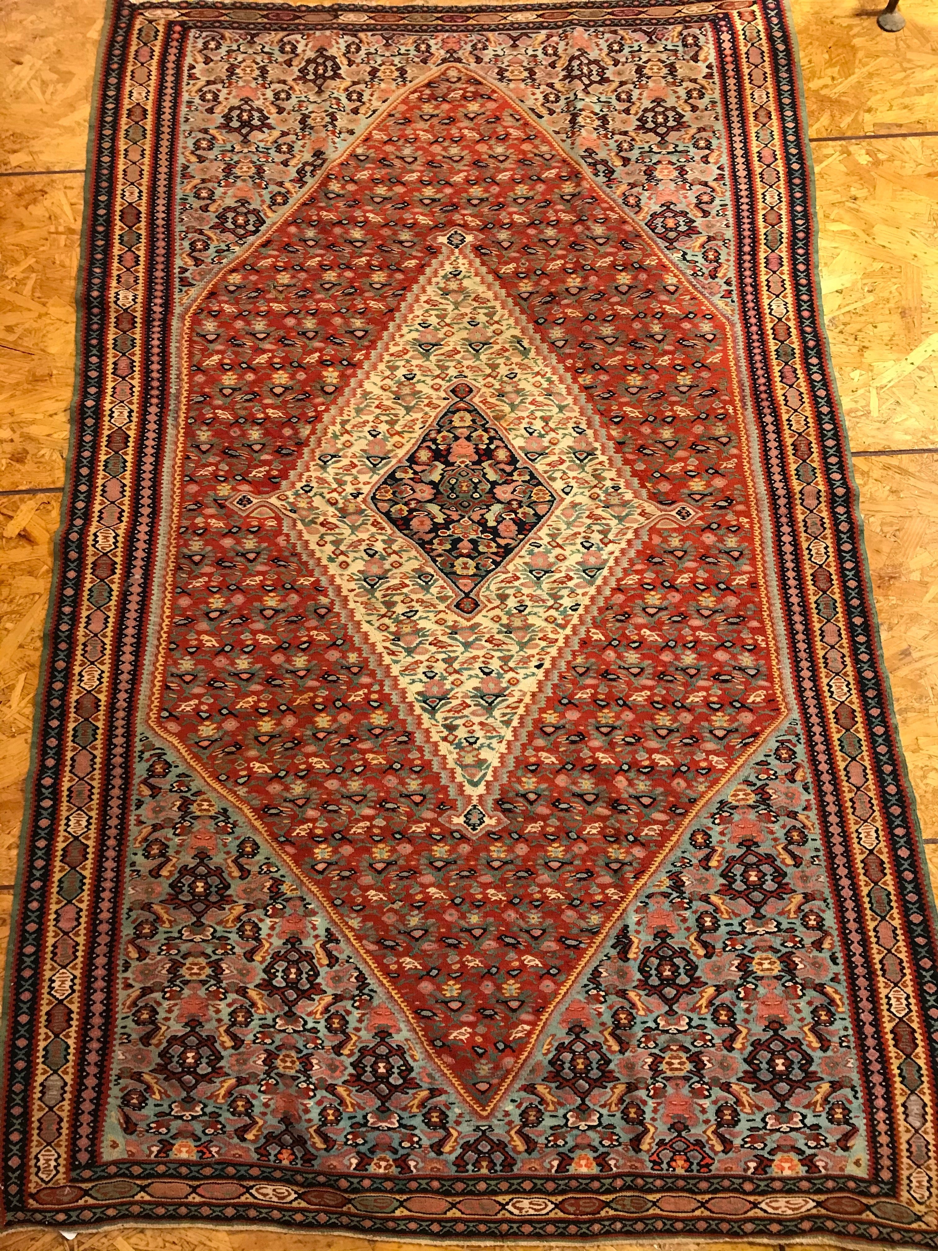 Antique Senneh Kelim 34630