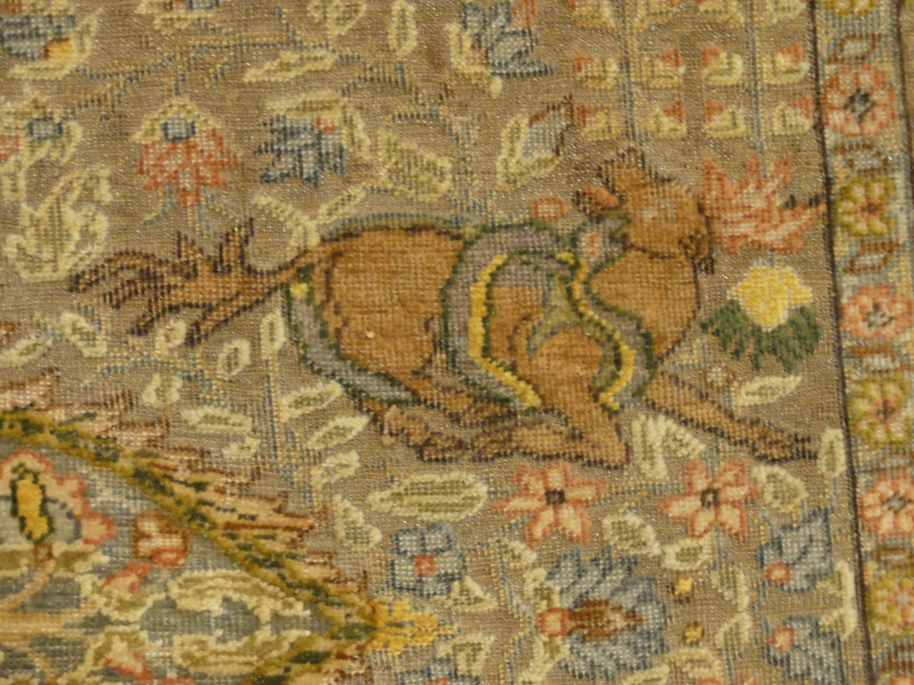 important Gift to Tzar of russia made with gold, silver and silk treads in Garden of Paradise design 30636