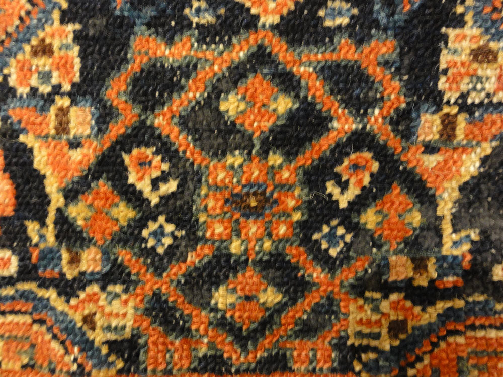 Antique Persian Senneh Juval circa 1880. Sold at the Santa Barbara Design Center Rugs and More in Santa Barbara, California.