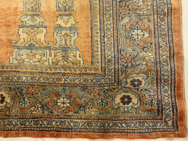 Antique Heriz Prayer Rug 30074