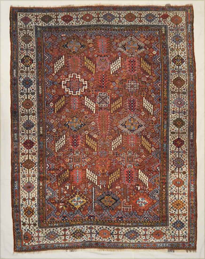 Antique world class Qashqai Shekarlou -Rugsandmore