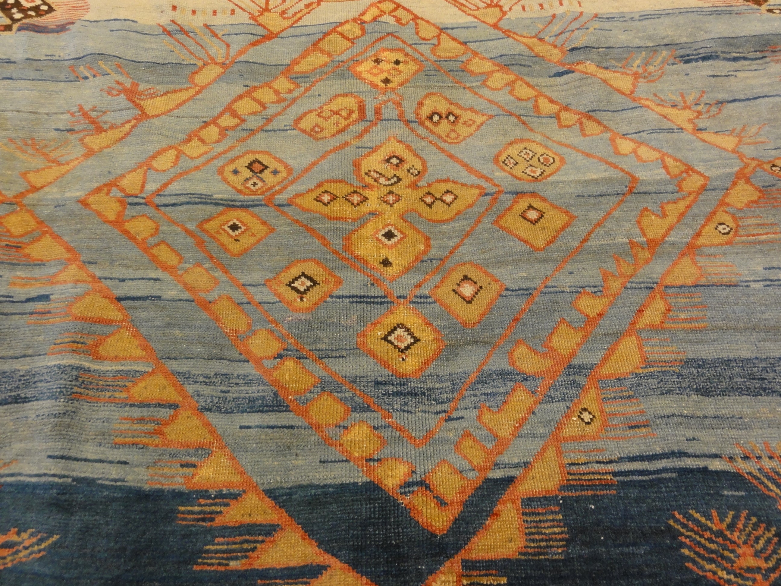 Unique antique Caucasian Shirvan Prayer Rug 30251