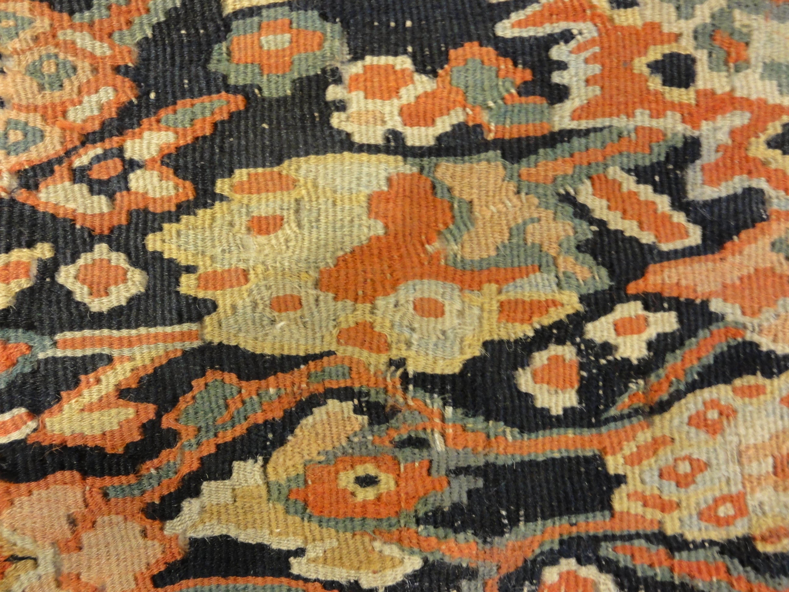 Antique Persian Bijar Kilim Flat Woven 19th Century 30226