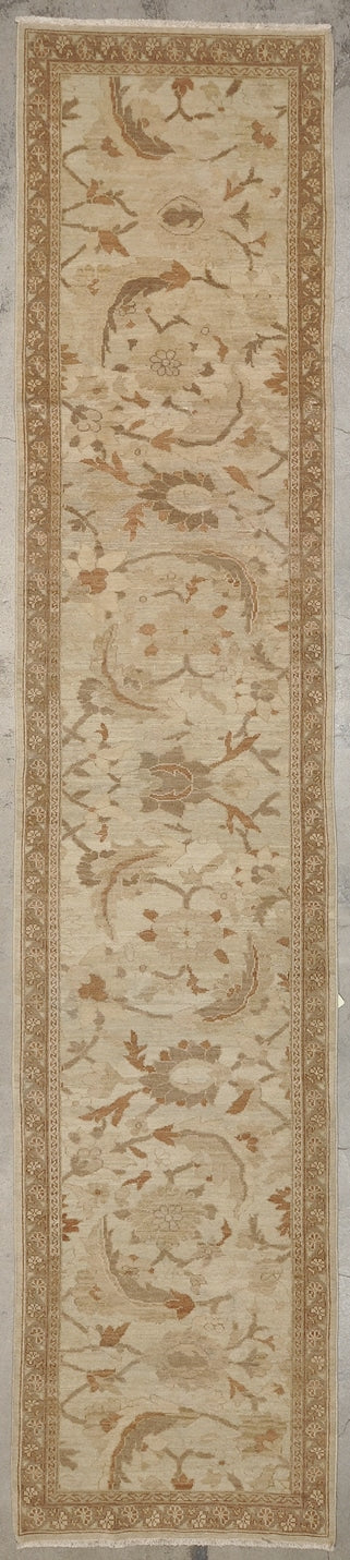Fine Persian Sultanabad Runner hand made of natural wool and organic dyes 2'10 x 13'3