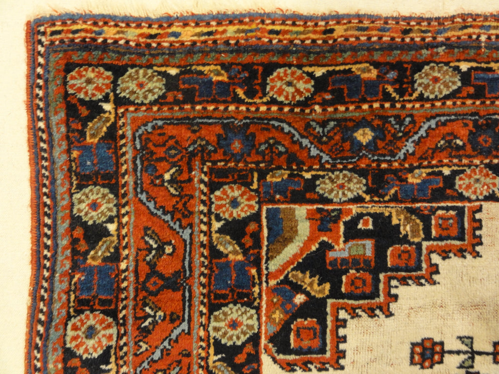 A Rare Antique Persian Afshar Rug. A piece of genuine handwoven carpet art. Sold by Santa Barbara Design Center, Rugs and More.