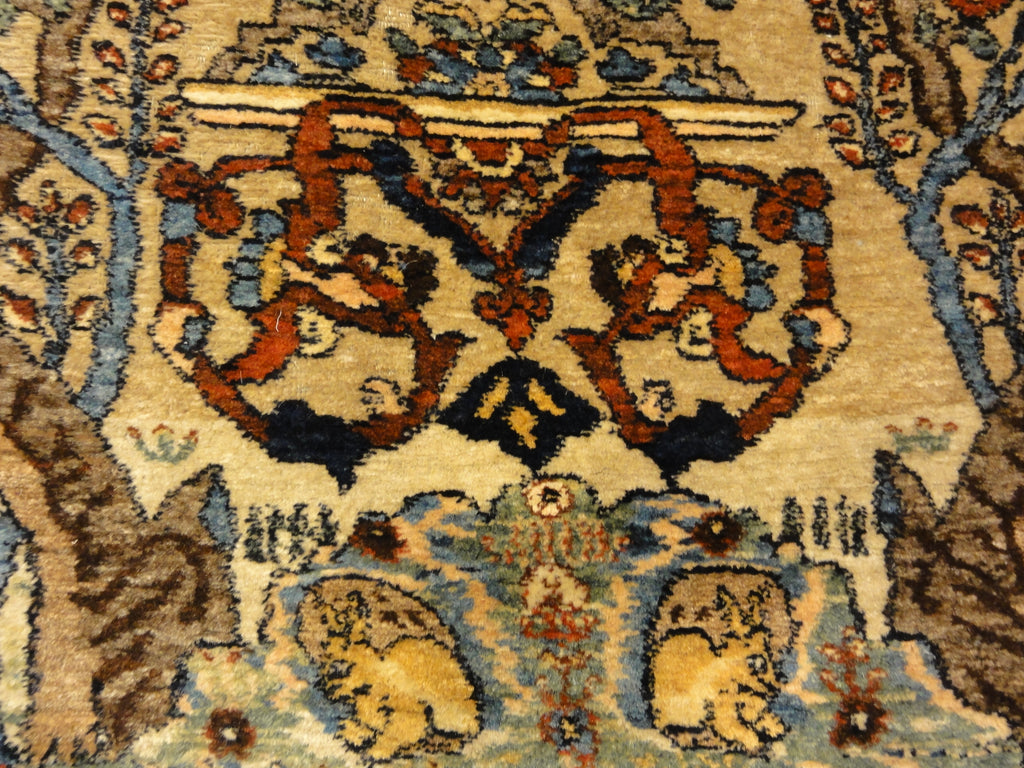 Very Rare and Unusual Antique Bakhtiari Rug 36214