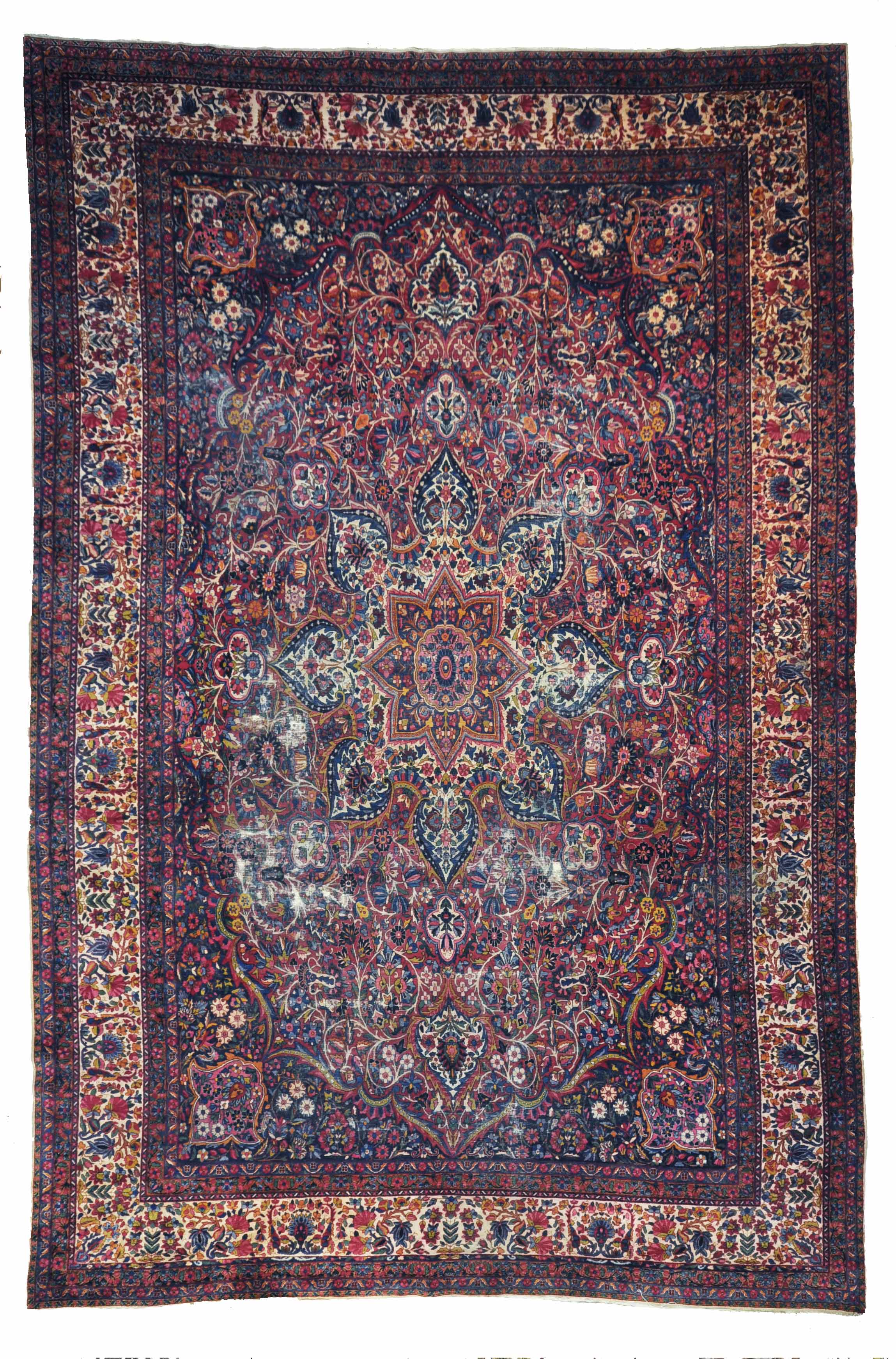 Antique Ravar Kerman-Rugs and More