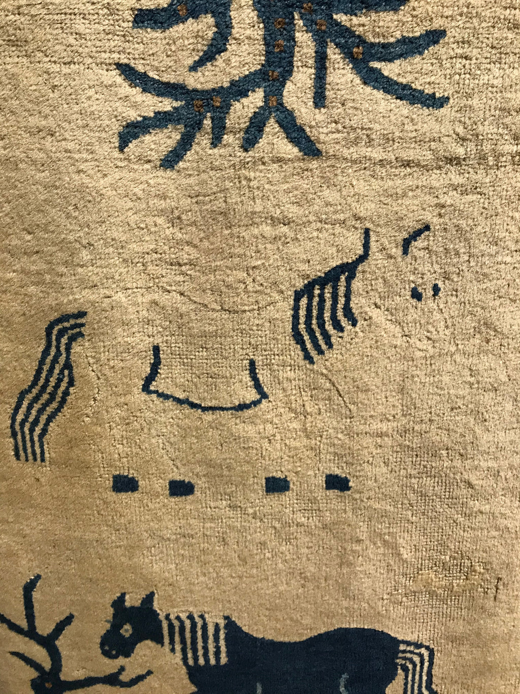 Antique Seven Horses Emperor’s Rug 30533