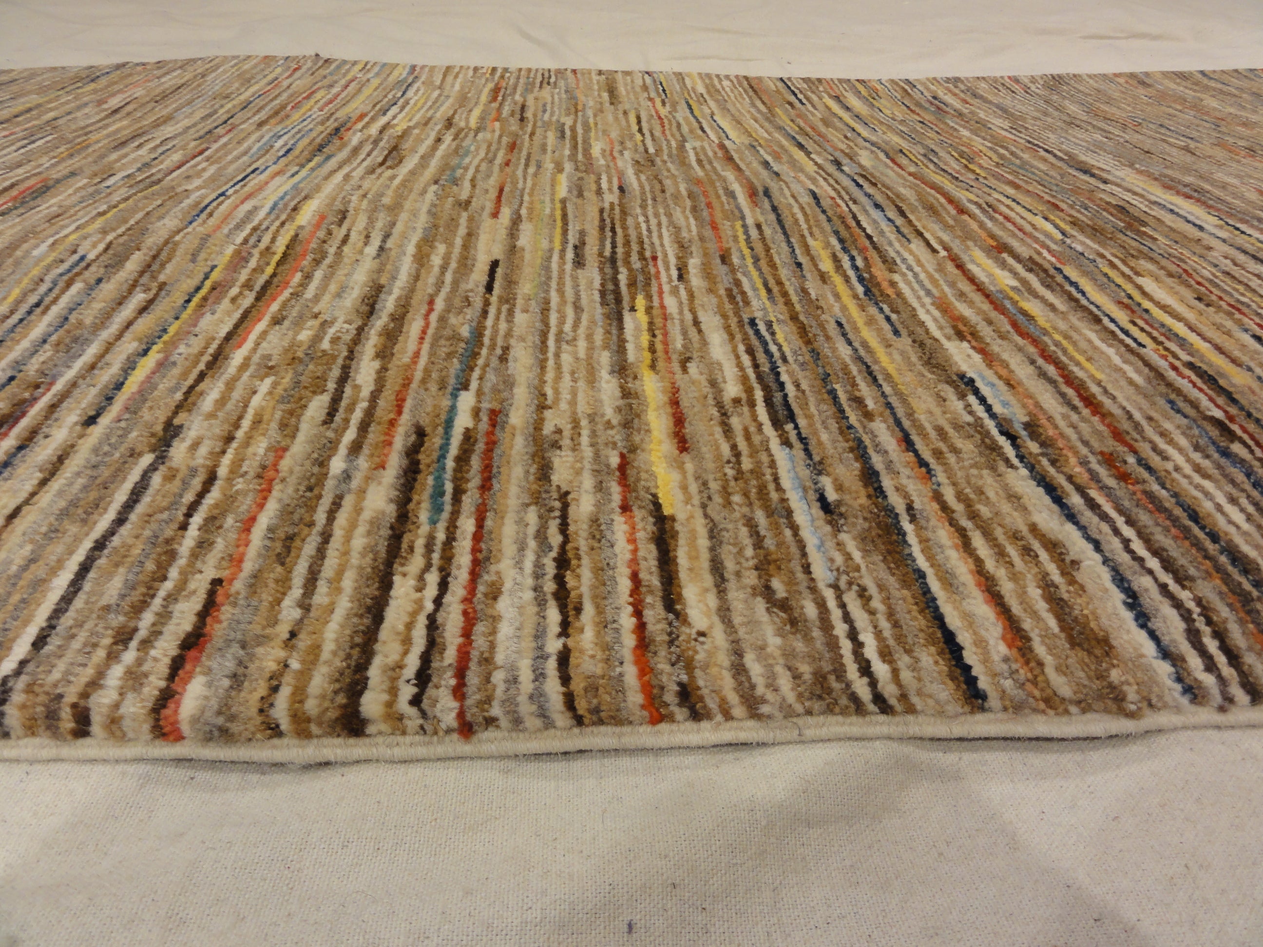 30684 Ziegler & Co. Leesa Organic Modern Stripes long Runner Rug
