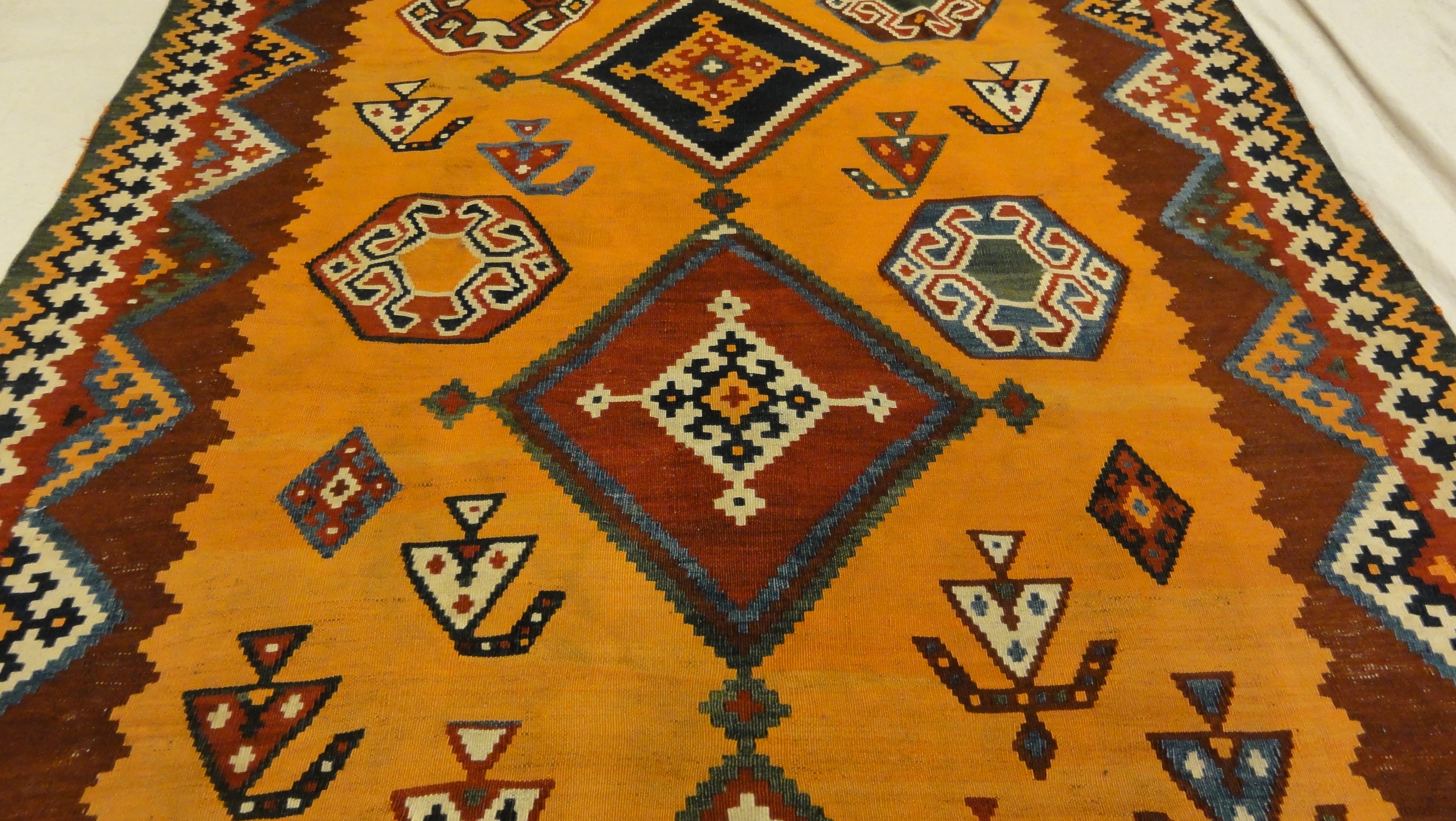 Antique Qashqai Kelim 34635