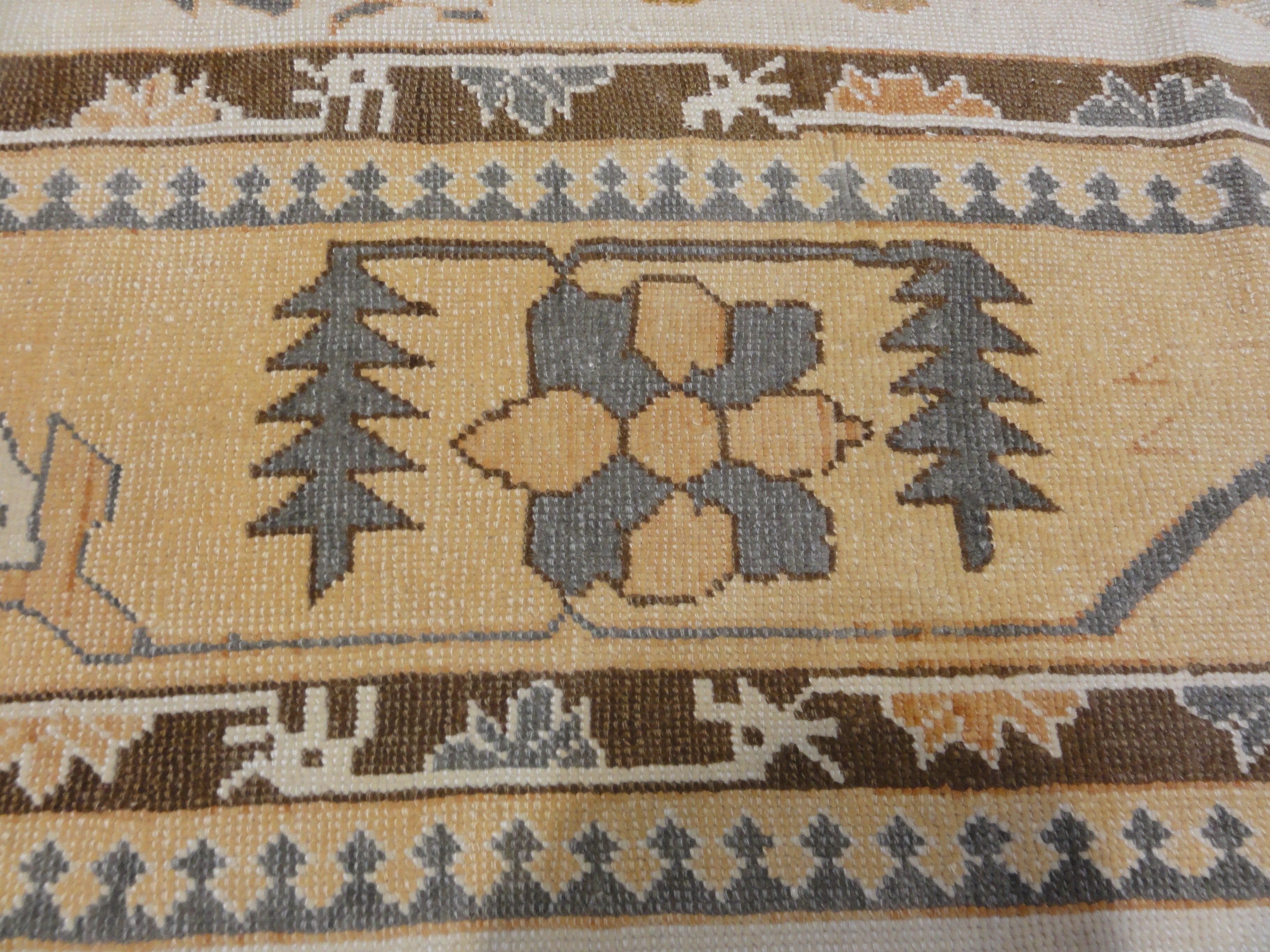 Vintage Turkish Oushak Angora 33660